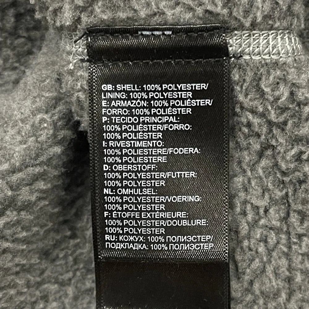 The North Face Gray Quarter Zip Fleece XXL Outdoorsy Winter‎ Gorpcore Sweater